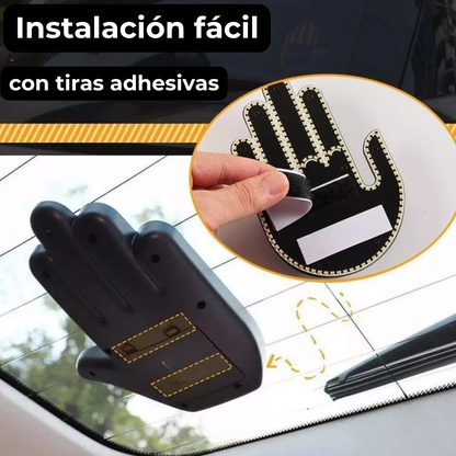 Señal de Mano LED ¡Gestos y Humor Único para el Coche!