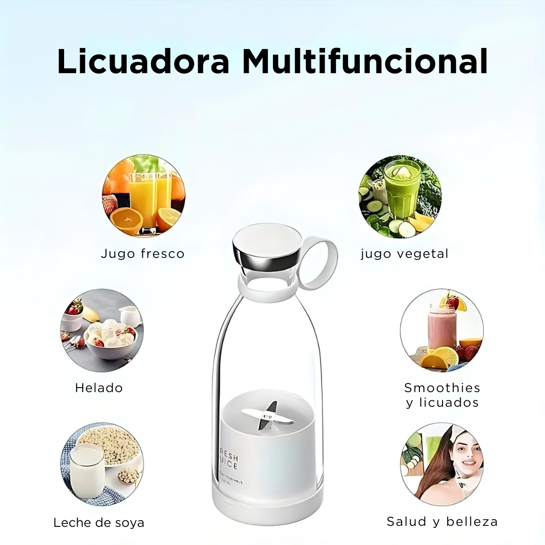 Mini Licuadora Vaso + ¡Ebook Recetario Gratis!